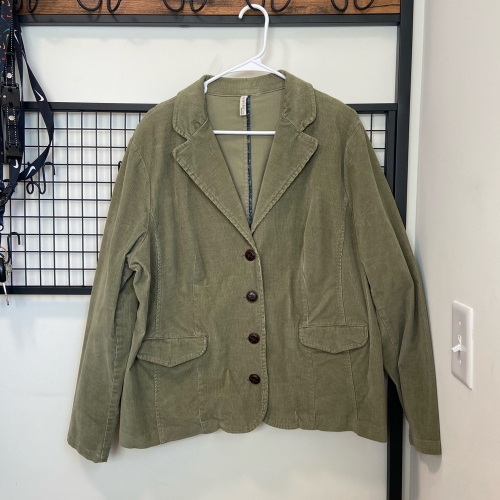 EUC |‎ St. John’s Bay stretch corduroy jacket — size 16